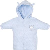 Blue Baby Bear Pramsuit