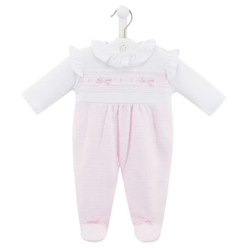 Ruffles & Lace Cotton Sleepsuit