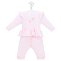 Pink Velour Trouser & Top Set