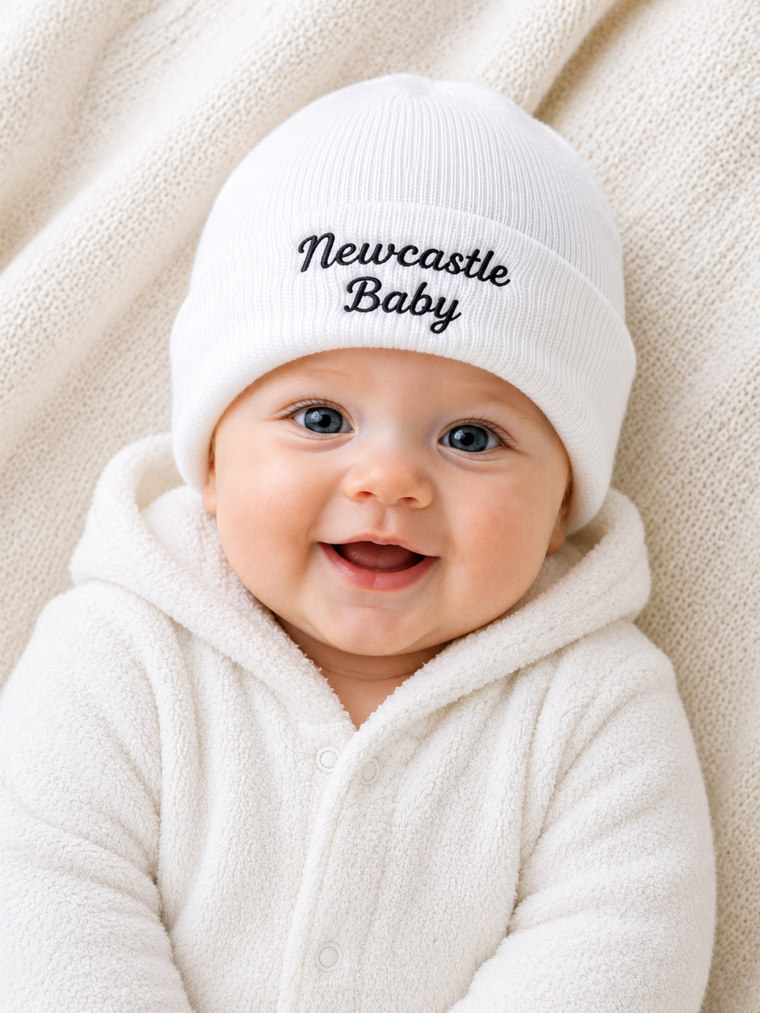 Newcastle Baby Embroidered Beanie Hat