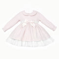 Pink Puff Ball Layered Dress with Matching Pants