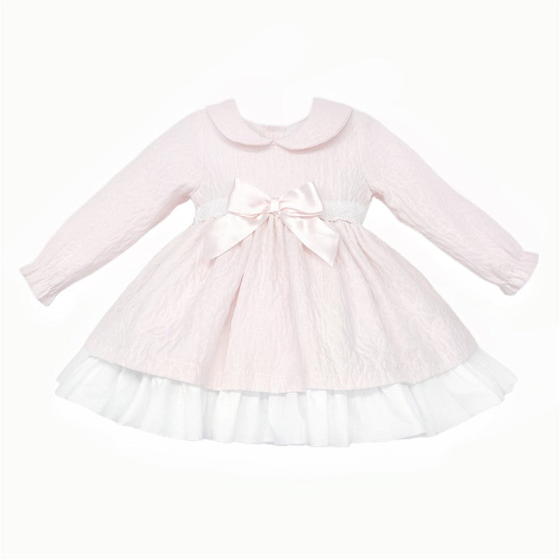 Pink Puff Ball Layered Dress with Matching Pants