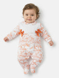 Safari Style Baby Girl Babygrow with Bows
