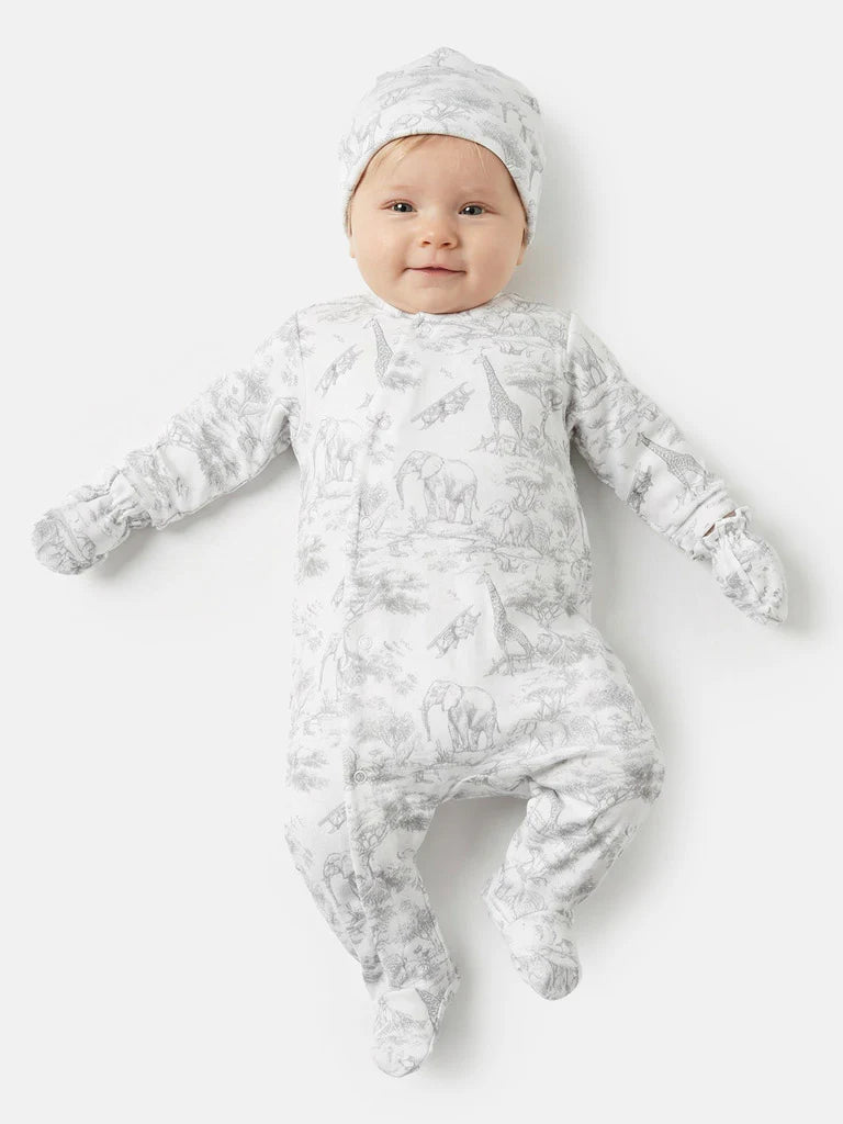 Grey Safari 3-Piece Baby Set