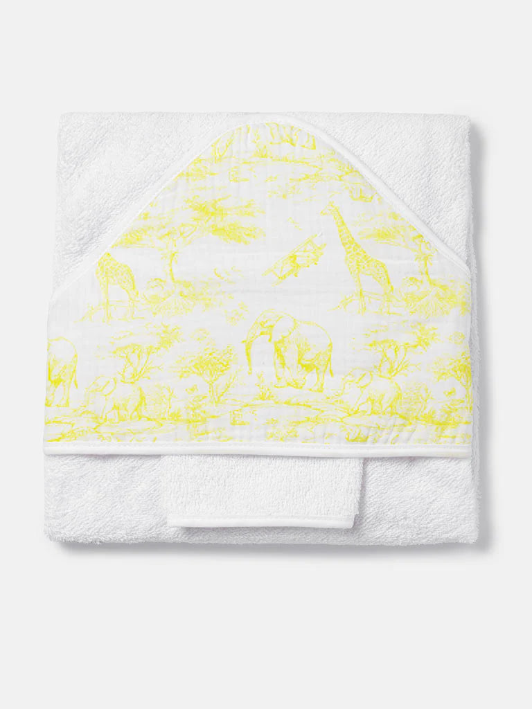 Safari Style Baby Towel — Lemon